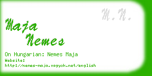 maja nemes business card